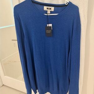 Joseph Abboud Men's Cobalt Blue Crewneck Sweater